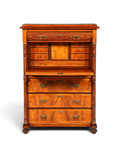 G782 Finish Wunderschöner Gründerzeit Sekretär Kommode Jugendstil Schubladenkommode Antik Vertiko (Kopie)