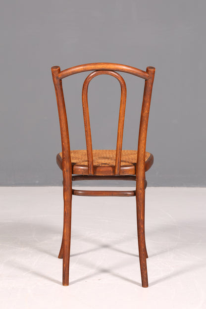 Traumhafter Original Thonet Stuhl Korbgeflecht Bugholz Antik Wiener Geflecht Sekretär Stuhl Vintage Esszimmer