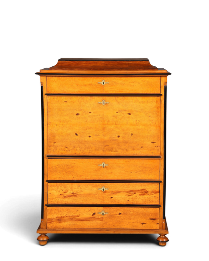 G614 Finish Cm Stilvoller Biedermeier Sekretär Louis Philippe Vertiko Antik Kommode Schreibkommode Office Desk (Kopie)
