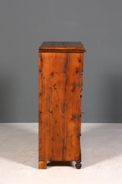 F952 Finish cm Wunderschöne Gründerzeit Kommode Jugendstil Vertiko Schubladenkommode Antik Wäschekommode