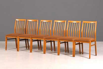 G228 Finish 6x Schlichte Mid Century Stühle Retro Stuhlset Danish Design Küchenstühle Esszimmer Stühle (Kopie)