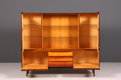 G140 Finish Traumhafter Mid Century Highboard Retro Vitrine 60er Jahre Schrank Kommode