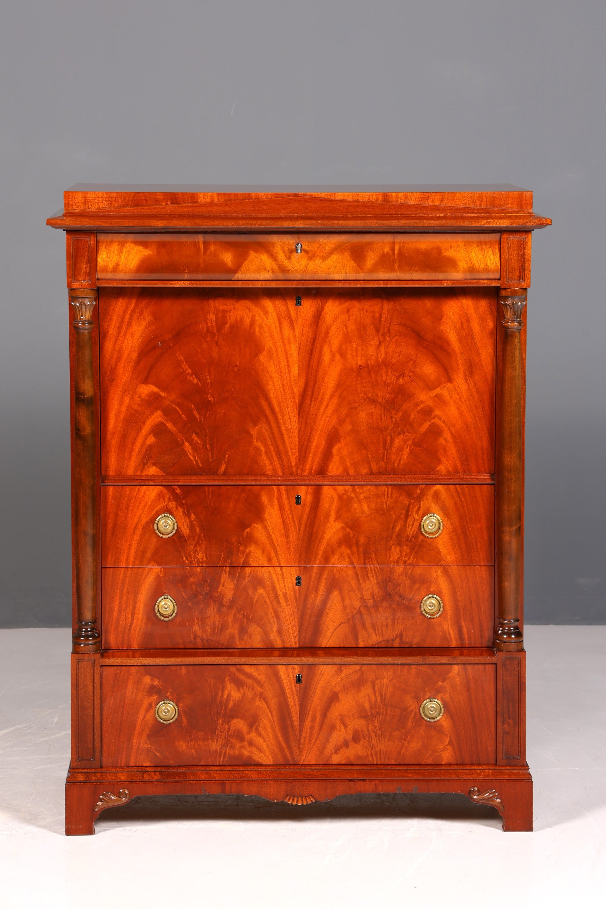 Traumhafter Original Biedermeier Sekretär um 1860 Englisch Kommode Antik Bürokommode