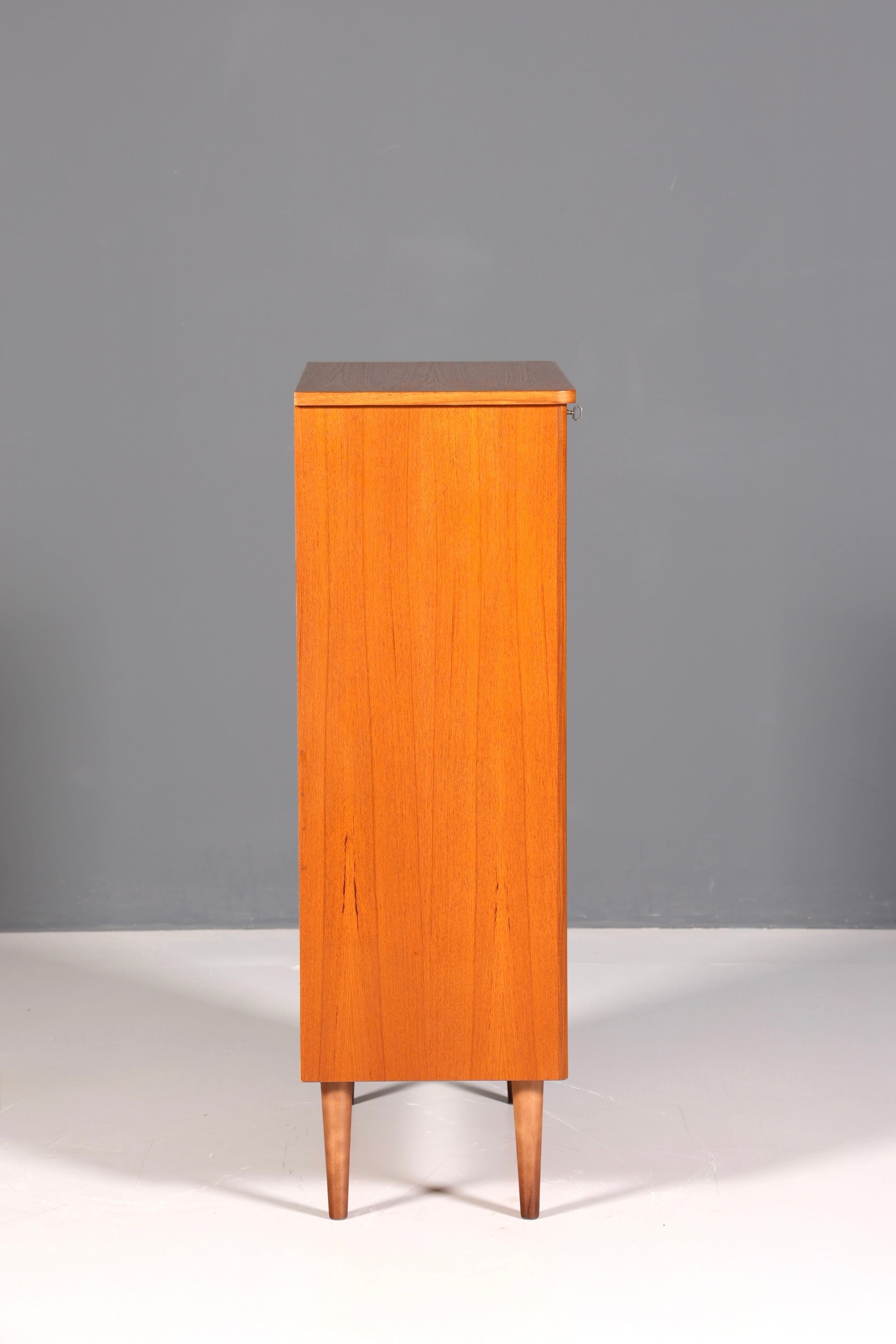 Wunderschöne Mid Century Kommode Teak Holz Vertiko Danish Design Vintage Schubladen Kommode