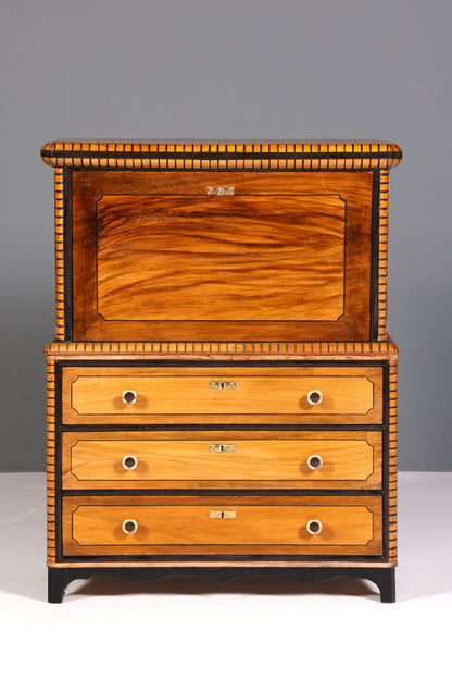 Wunderschöner Antik Sekretär echt Holz Schreibkommode Vertiko Schubladenkommode Schreibtisch