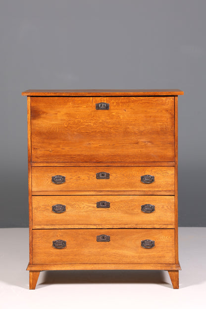 Wunderschöner Jugendstil Sekretär Gründerzeit Vertiko Antik Kommode um 1900 Eiche Massiv