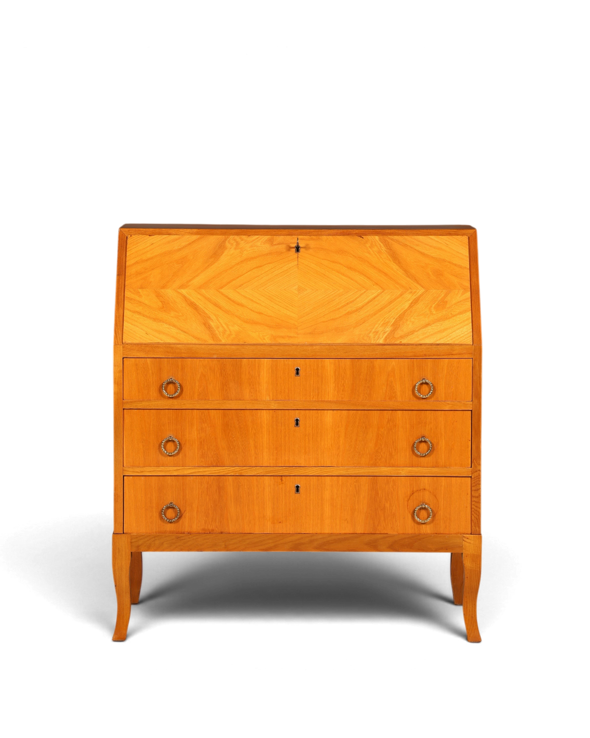 G677 Finish cm Schlichter Mid Century Sekretär Vintage Schreibmöbel echt Holz Kommode Office Secretary (Kopie)