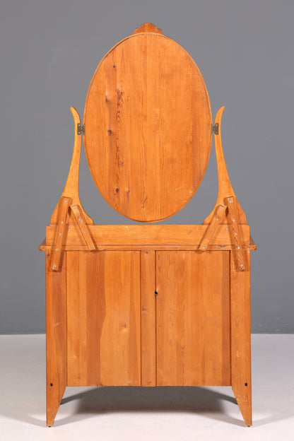 Traumhafte Jugendstil Kommode Antik Sideboard mit Spiegel Flurkommode Frisierkommode