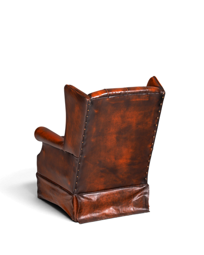 Original Chesterfield Ohrenbacken Sessel Englisch Leder Herrensessel UK Armlehnsessel