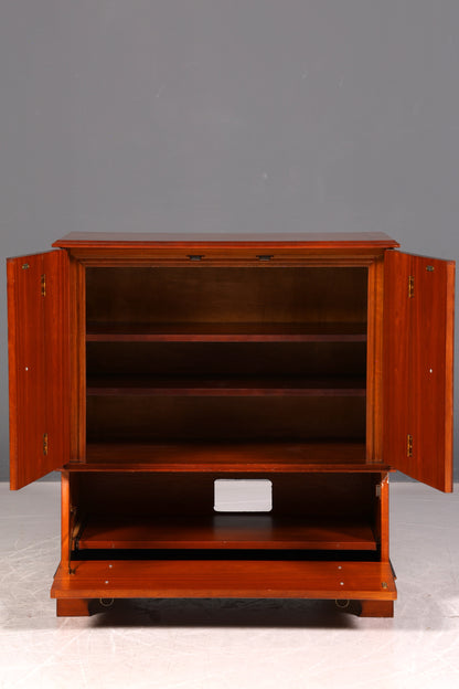 Edler Englischer TV-Schrank Eibe Vertiko Fernsehschrank 60s Schrank Kommode Vintage