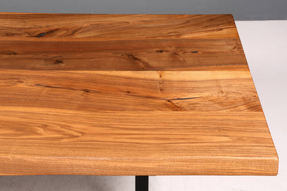 Wunderschöner Nussbaum Tisch 240cm-95cm Esszimmer Tisch Baumkanten Platte massiv Holz Küchentisch