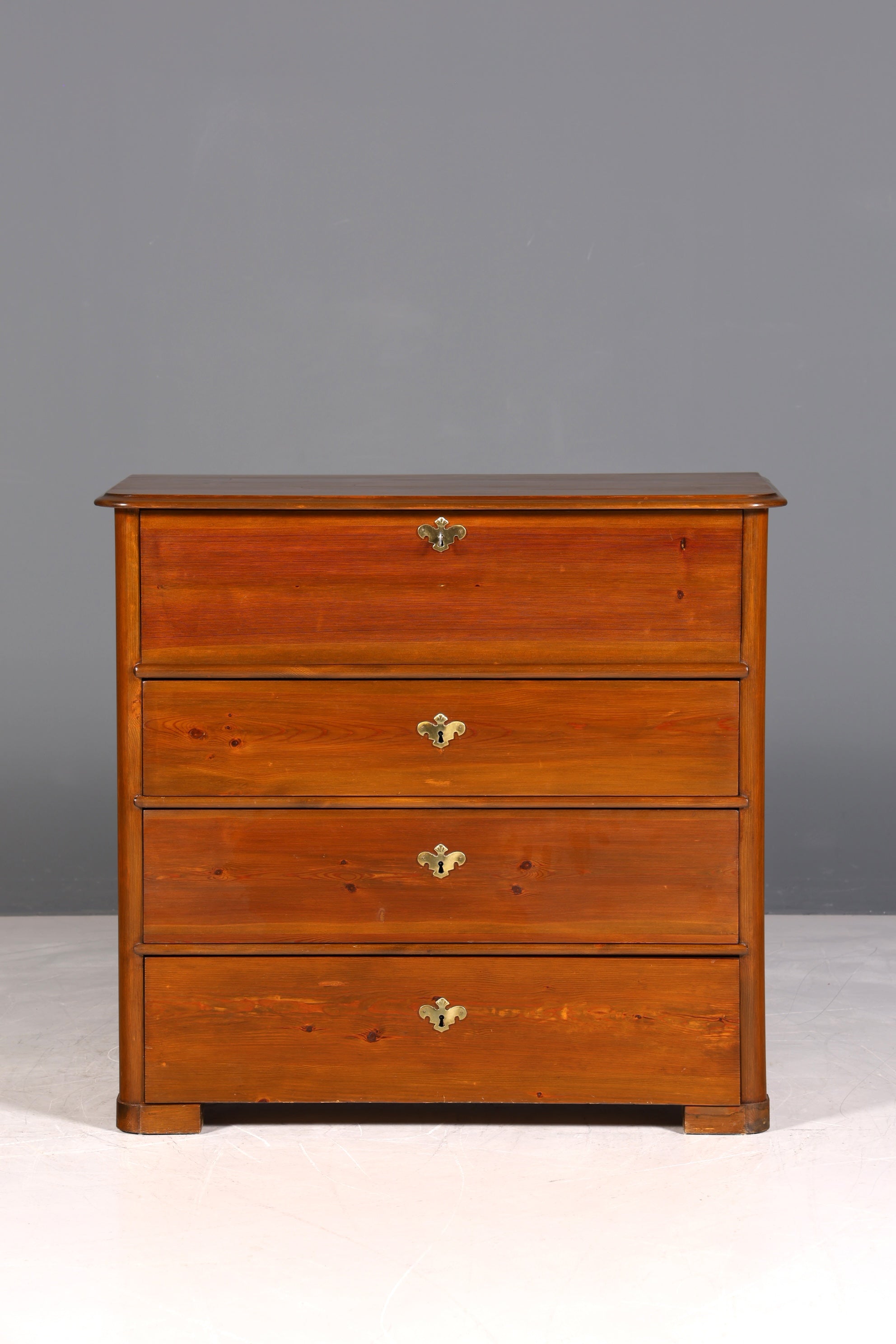 F970 Finish cm Stilvolle Louis Philippe Kommode Nussbaum Gründerzeit Schubladenkommode um 1890