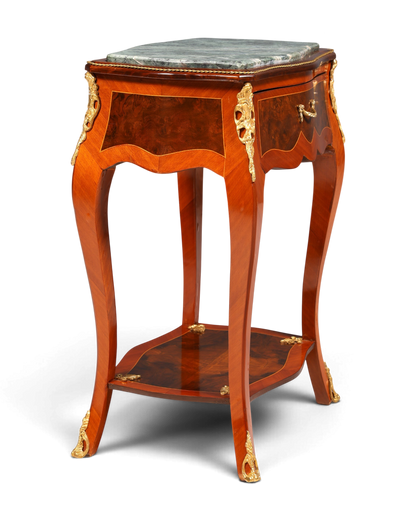 Traumhafter Louis XV Beistelltisch Barock Stil Ablagetisch Marmor Kommode Telefontisch