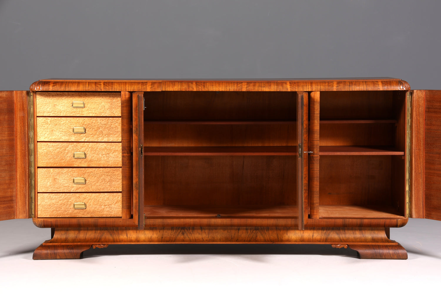 Wunderschönes Original Art Deco Sideboard Antik Schrank TV Kommode Buffet um 1930
