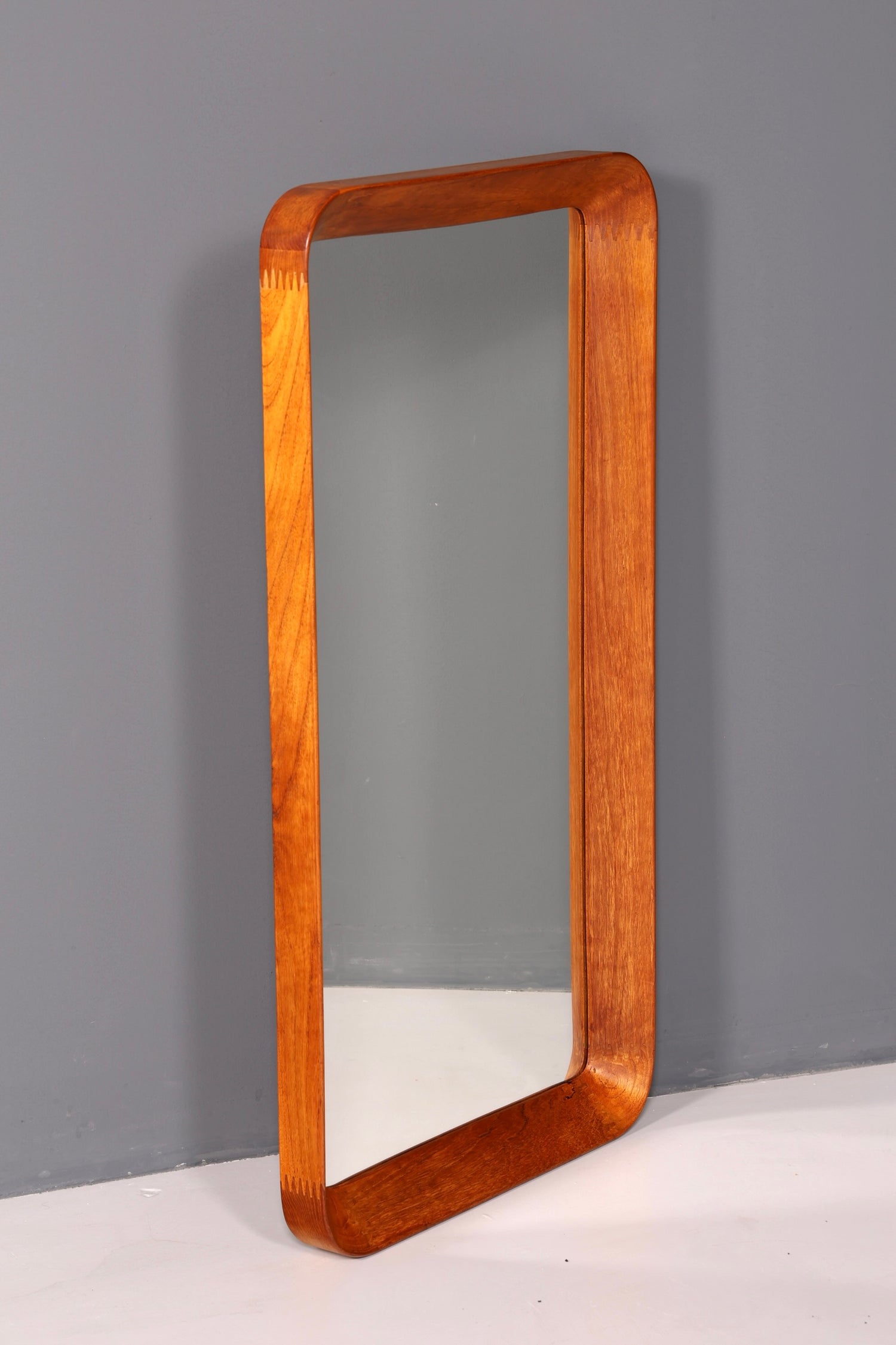 Wunderschöner Mid Century Spiegel Flur Wandspiegel Danish Design Spiegel Teak Holz Flurspiegel
