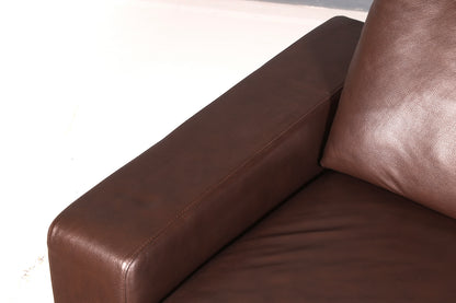 Beautiful Stressless E200 Recamier genuine leather brown chaise longue ottoman leather sofa vintage recliner