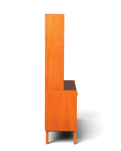 Traumhaftes Mid Century Regal Teak Holz Schrank Danish Design Retro Kommode Vintage Bücherregal 60er Jahre 1 von 2