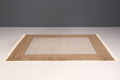 Wunderschöner Orientalischer Schurwolle Teppich Wohnzimmer Teppich Orient Teppich Kurzflorteppich aus Indien