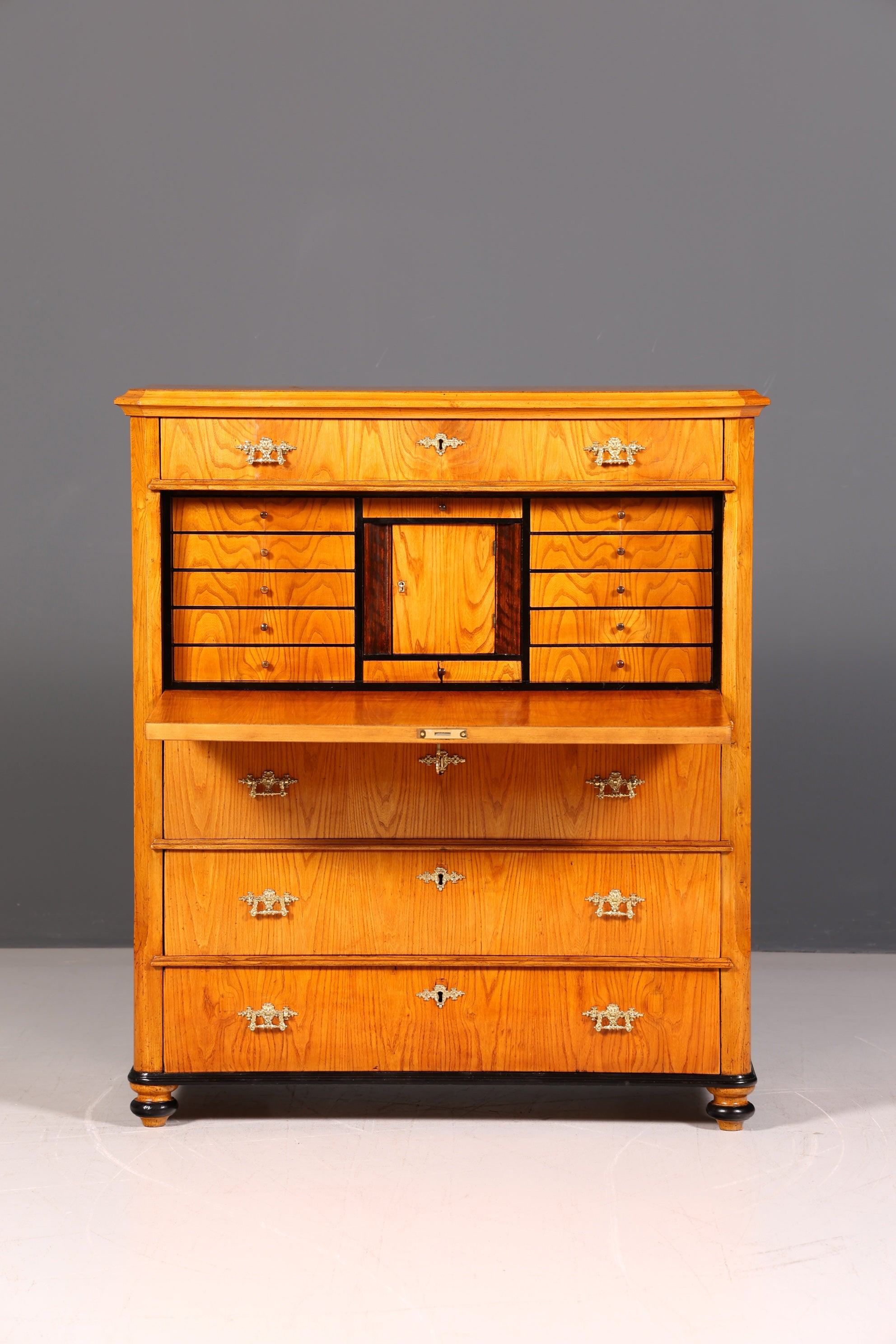 Wunderschöner Antiker Biedermeier Sekretär um 1880 Gründerzeit Echt Holz Schreibsekretär Antik