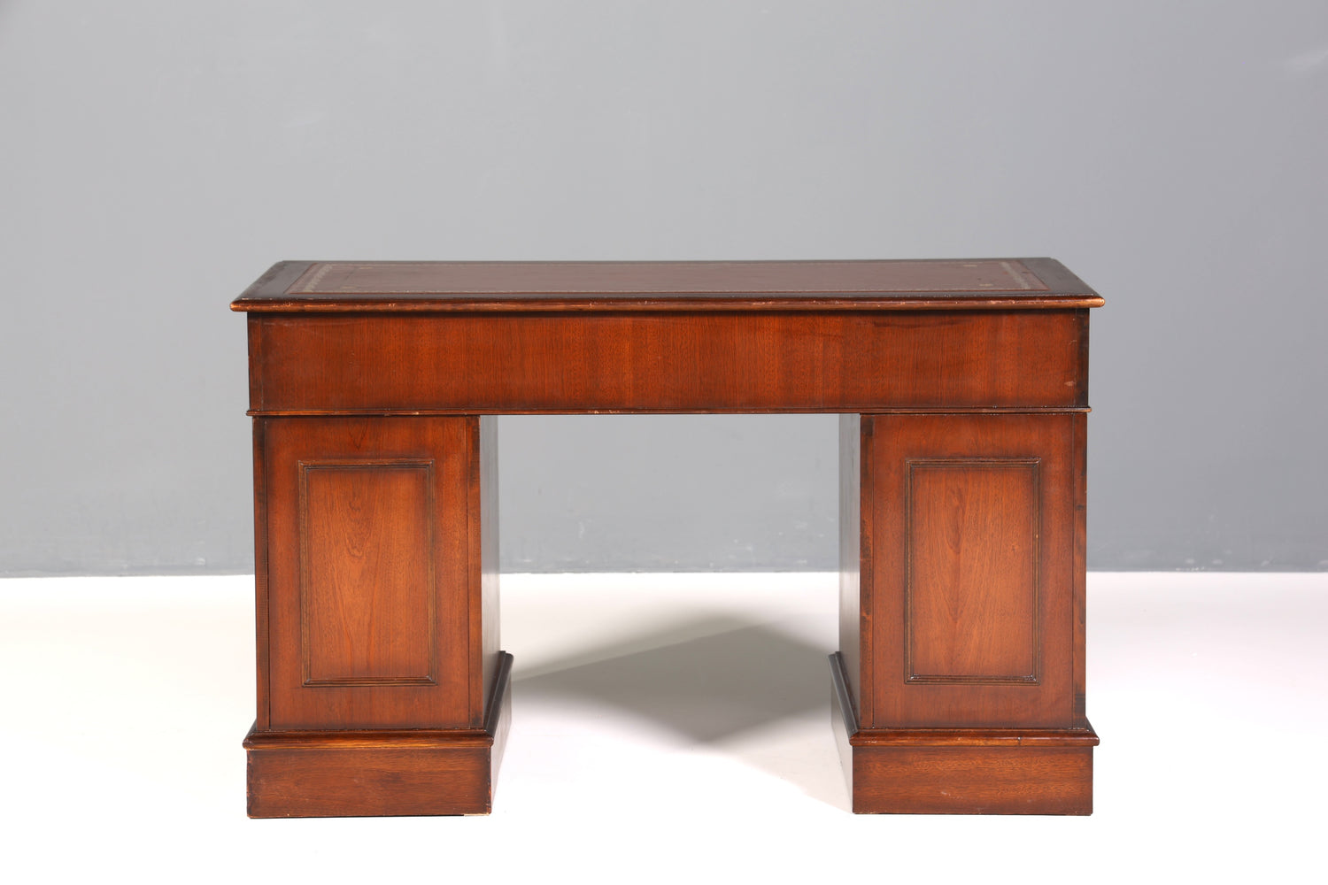 Wunderschöner Englischer Schreibtisch echt Lederauflage Bürotisch Antik Stil Office Desk