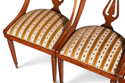 4x Edle Englische Stühle Englisch Dining Chairs Antik 60er Jahre Regency Küchenstühle Stuhlset
