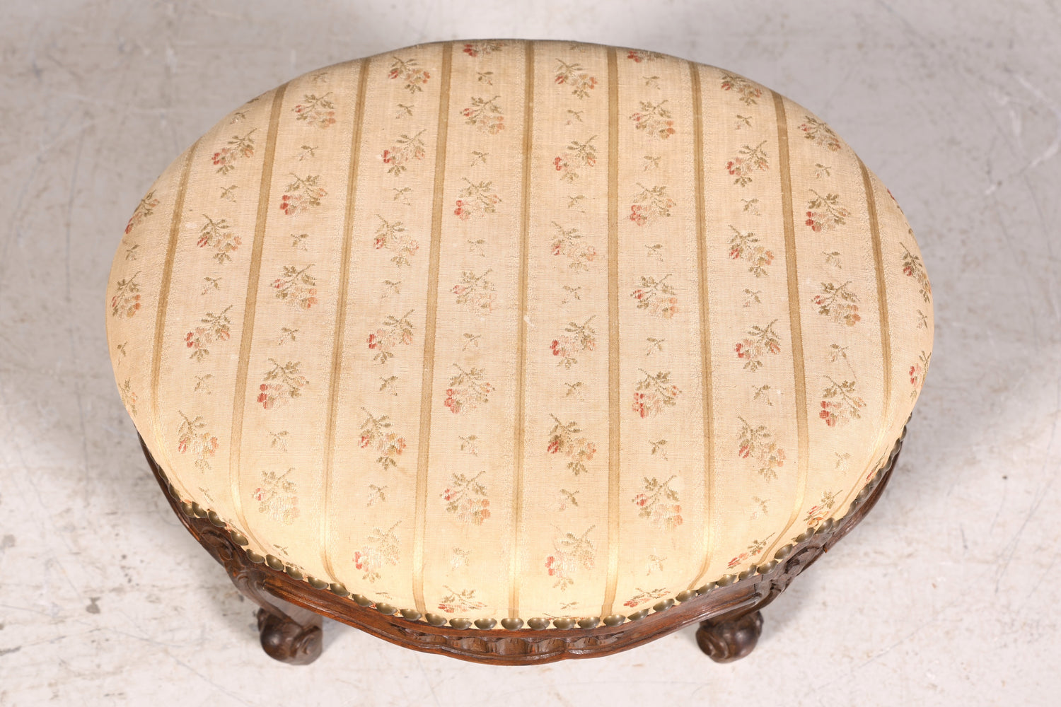 Wunderschöner Chippendale Hocker Barock Antik Stil Fussablage Schemel