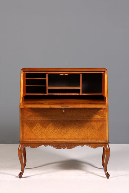 Edler Sekretär Chippendale Stil Antik um 1940 Büro Barock Stil Kommode Schreibkommode