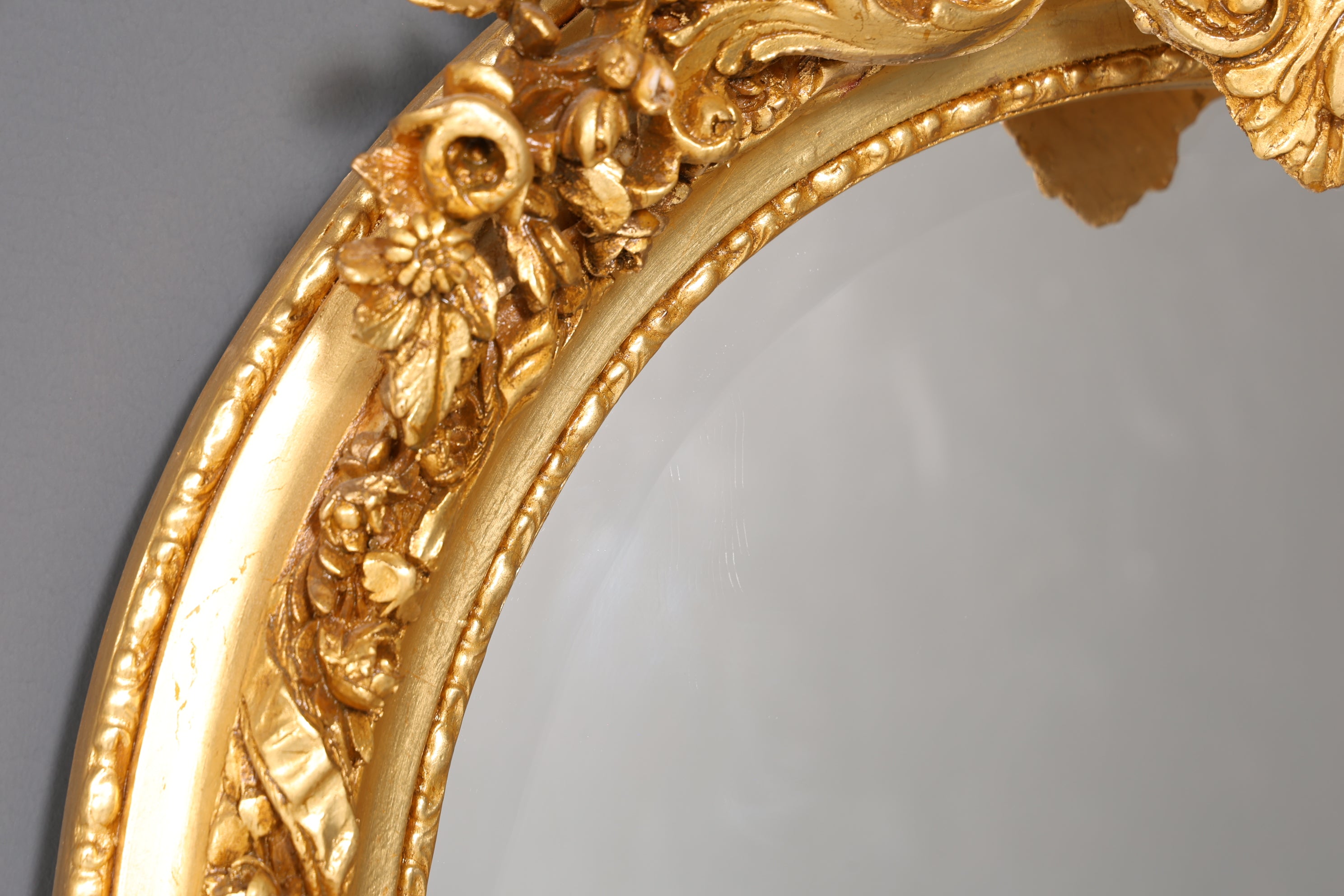 Wunderschöner Prunk Barock Stil Standspiegel Antik Stil Gold Ornament Flurspiegel