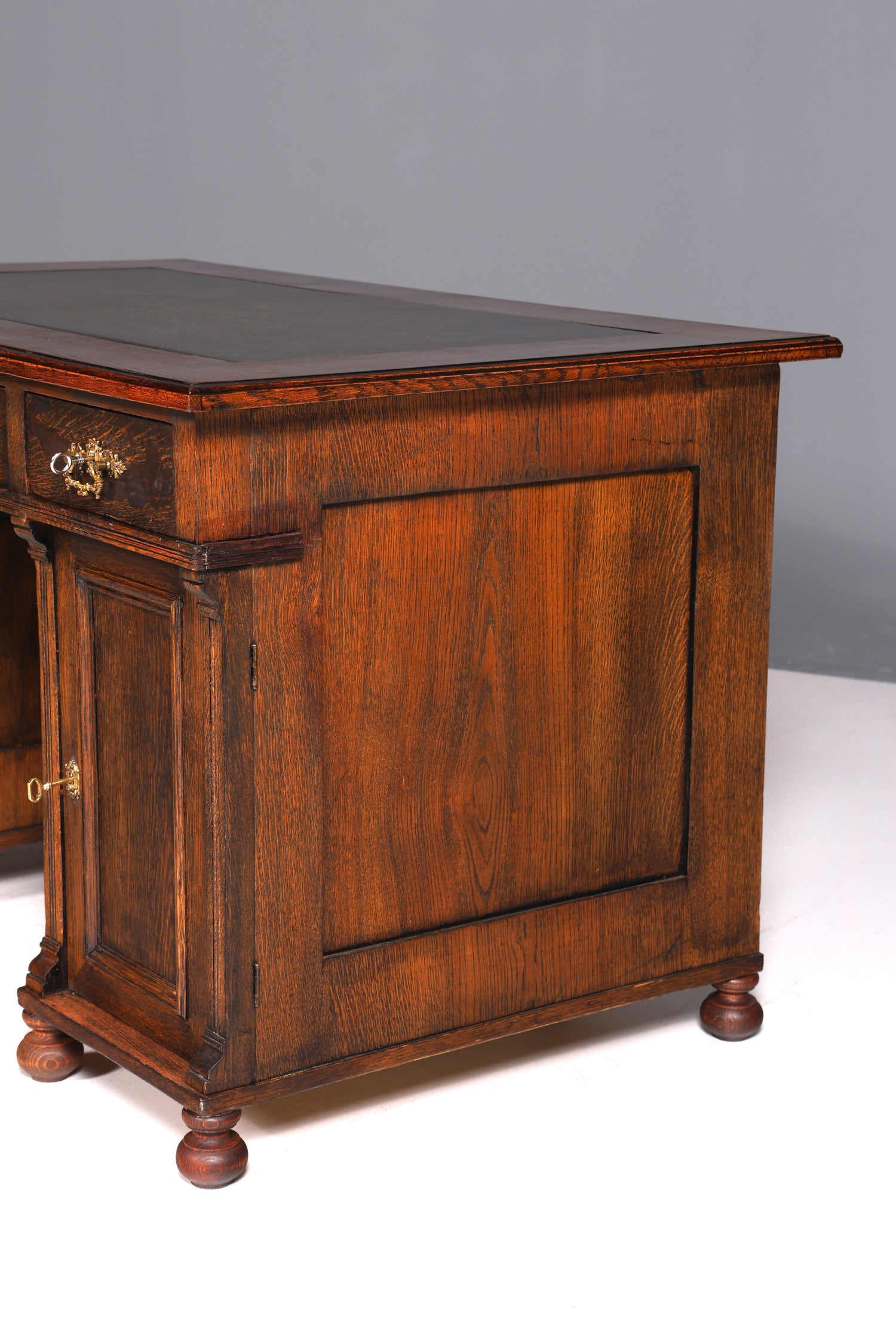 Traumhafter Jugendstil Schreibtisch Gründerzeit Bürotisch echt Holz Desk Office Table