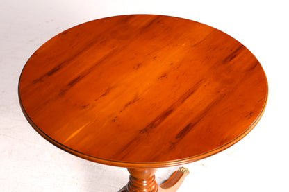 Traumhafter Englischer Beistelltisch Ablagetisch 60s Regency Maritim Echt Holz Rund Vintage Tisch