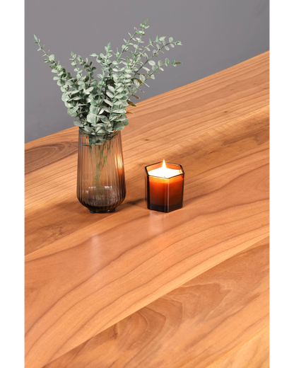 Traumhafter Nussbaum Tisch 200cm-100cm Esszimmer Tisch Baumkanten Platte Massiv Holz Küchentisch