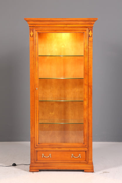 Traumhafte Original Selva Vitrine Villa Borghese Antik Stil Glasvitrine Buffet Schrank mit Beleuchtung