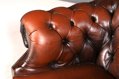 Edler Original Chesterfield Centurion Sessel Echt Leder Englischer Armlehnsessel Herrensessel UK Antik Vintage