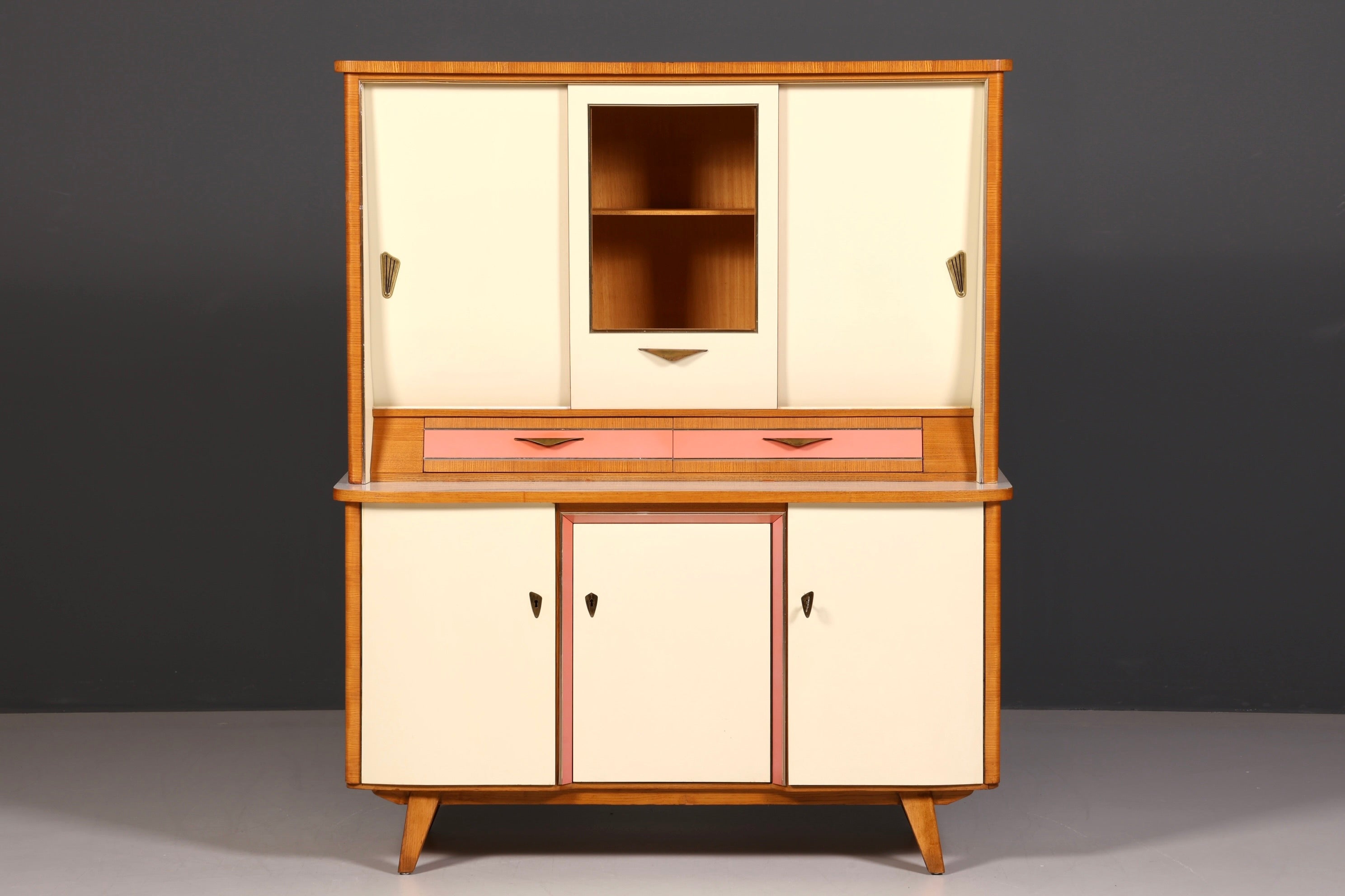 Kultiger Mid Century Küchenschrank Vintage Buffet Retro Anrichte 60er Jahre