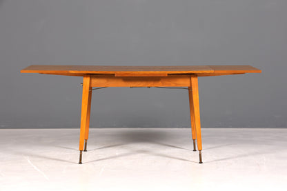 F962 Finish cm Wunderschöner Mid Century Küchentisch Vintage Tisch ausziehbar und höhenverstellbar