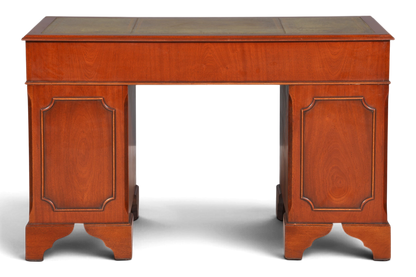 Wunderschöner Englischer Schreibtisch echt Lederauflage Bürotisch Antik Stil Office Desk
