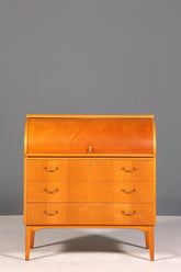 Wunderschöner Mid Century Rollladen Sekretär echt Holz Büro Schrank Vintage Schreibkommode