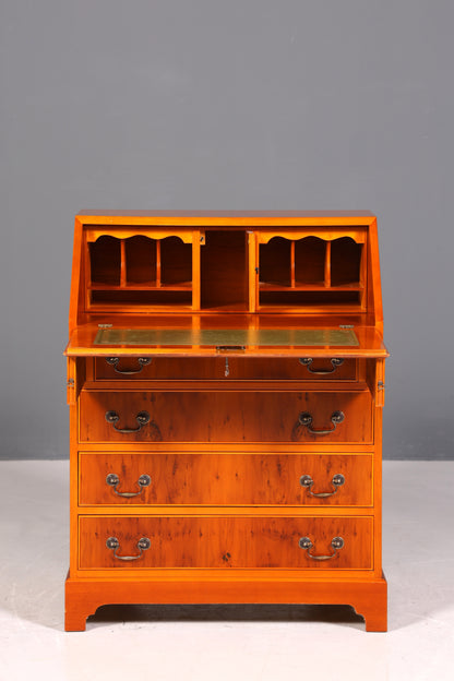Wunderschöner Englischer Sekretär Eibe Schreibkommode Antik Stil Kommode UK Schreibtisch