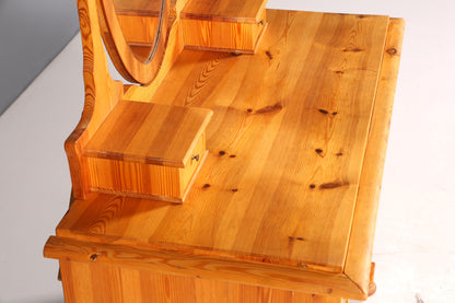 Stilvolle Gründerzeit Kommode Antik Louis Philippe Sideboard mit Spiegel Flurkommode