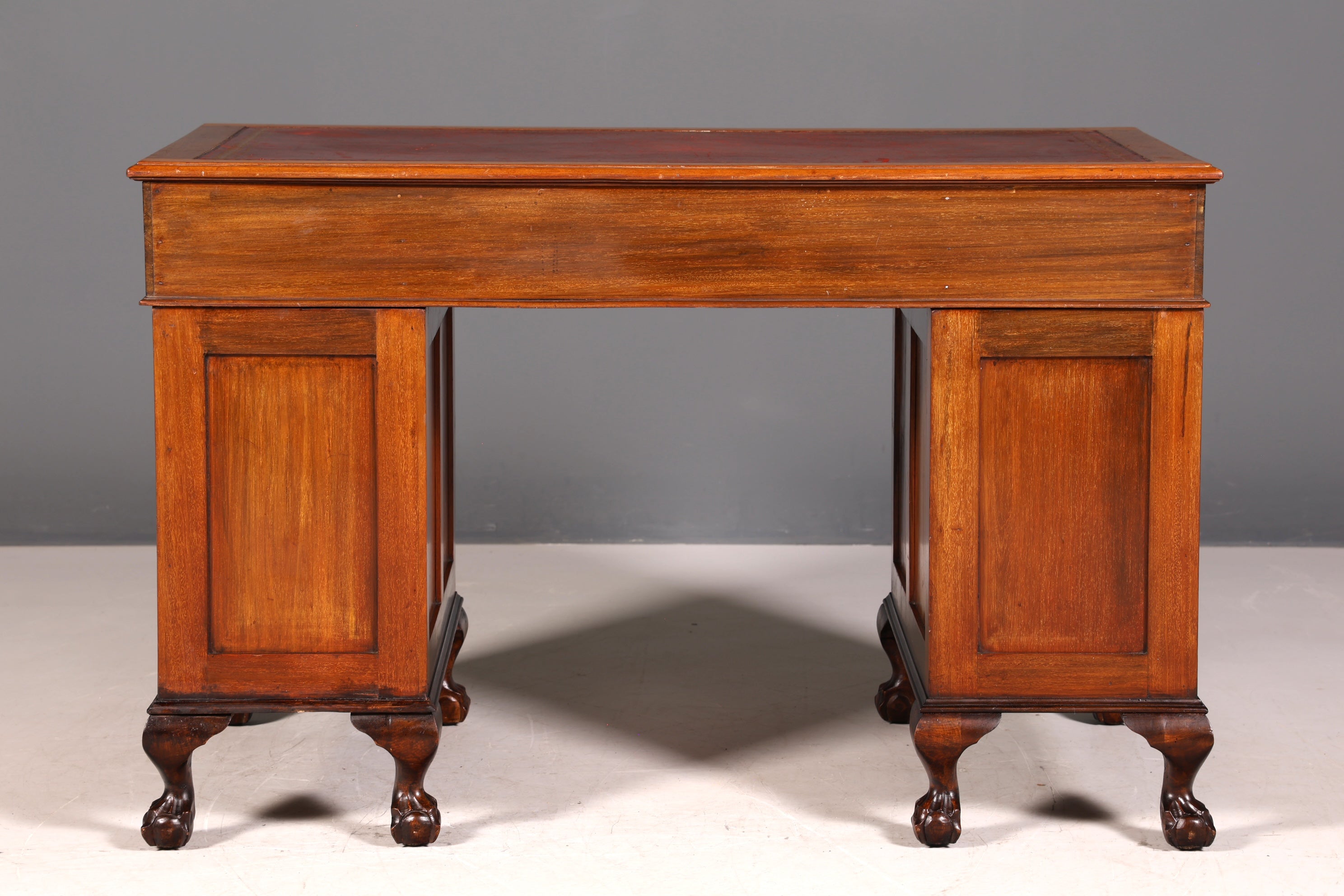 G362 Finish Wunderschöner Englischer Schreibtisch echt Lederauflage Bürotisch Antik Stil Office Desk (Kopie 2)