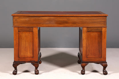 G362 Finish Wunderschöner Englischer Schreibtisch echt Lederauflage Bürotisch Antik Stil Office Desk (Kopie 2)