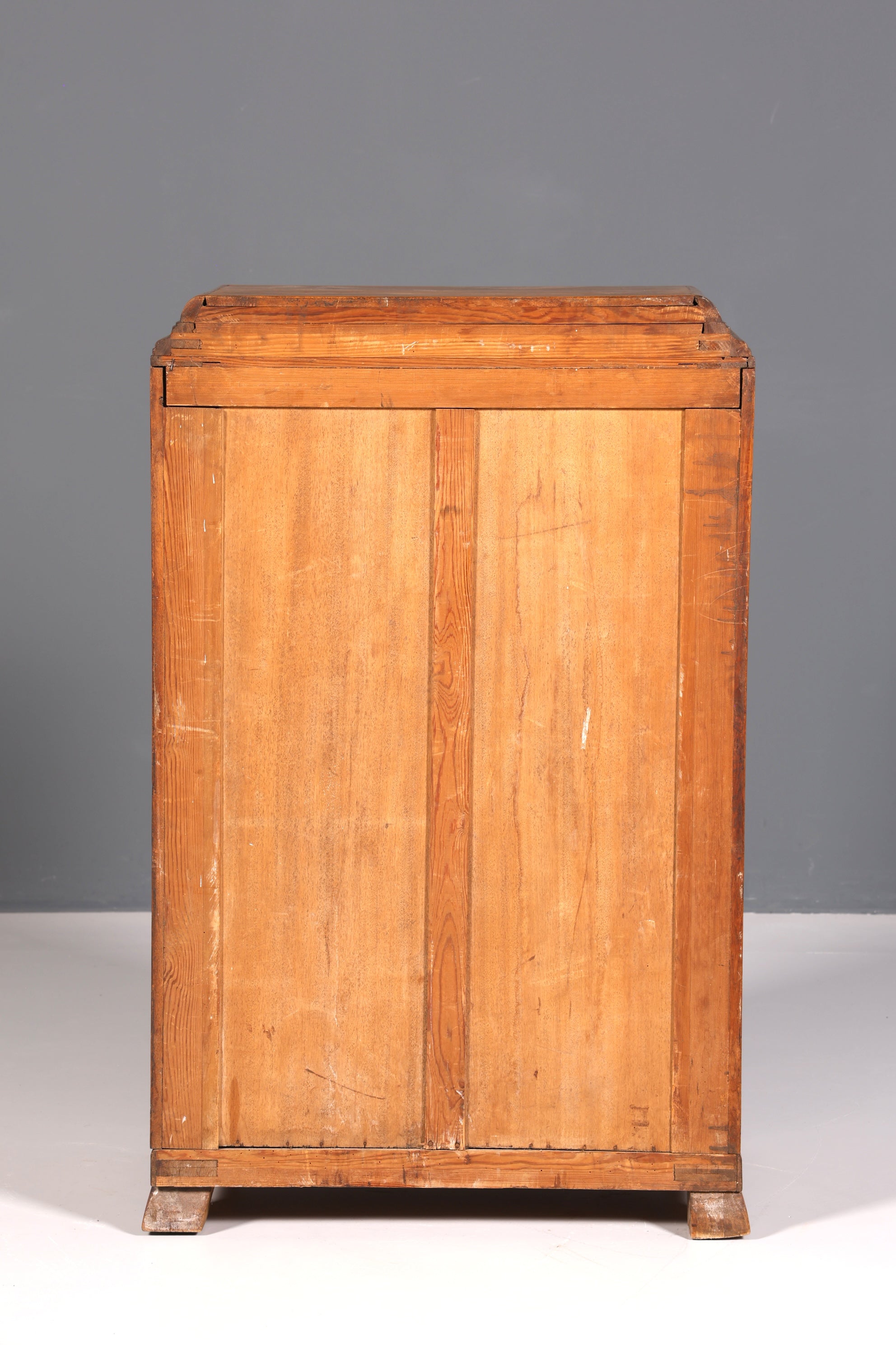 Traumhafte Jugendstil Vitrine Antike Holz Bücherschrank Eiche Antik Schrank Geschirrschrank