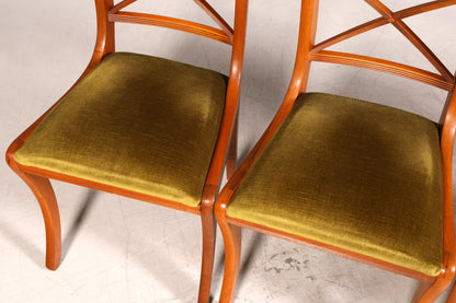G789 Finish 4x Edle Englische Stühle Englisch Dining Chairs Antik 60er Jahre Regency Küchenstühle Stuhlset (Kopie 2)