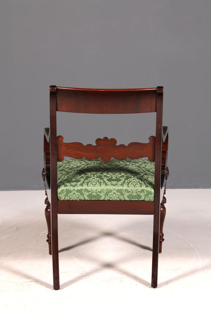 Wunderschöner Englischer Stuhl UK Küchenstuhl Antik Mahagoni Sekretär Stuhl Polsterstuhl 1 von 2