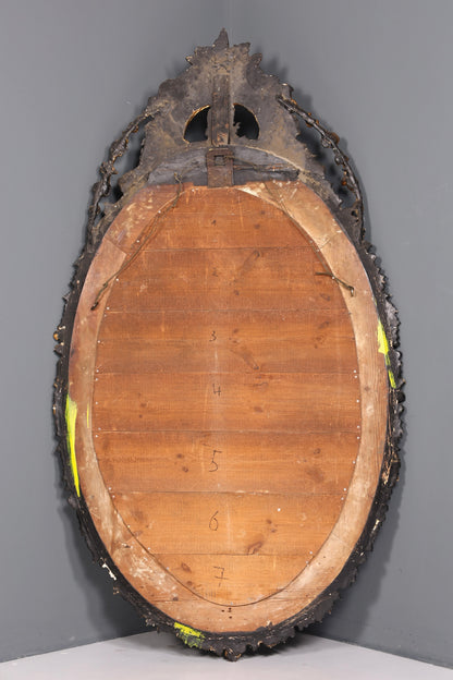 Wunderschöner Original Barock Wandspiegel Antik Stil Spiegel Flurspiegel Ornamenten dekorativer Spiegel um 1860