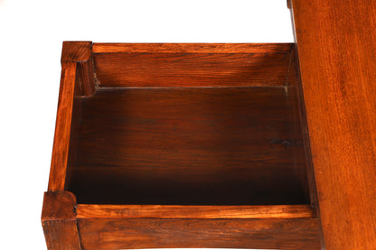 Dreamlike Gründerzeit-era table, fold-out console table, dining table, real wood, antique, game table, kitchen table