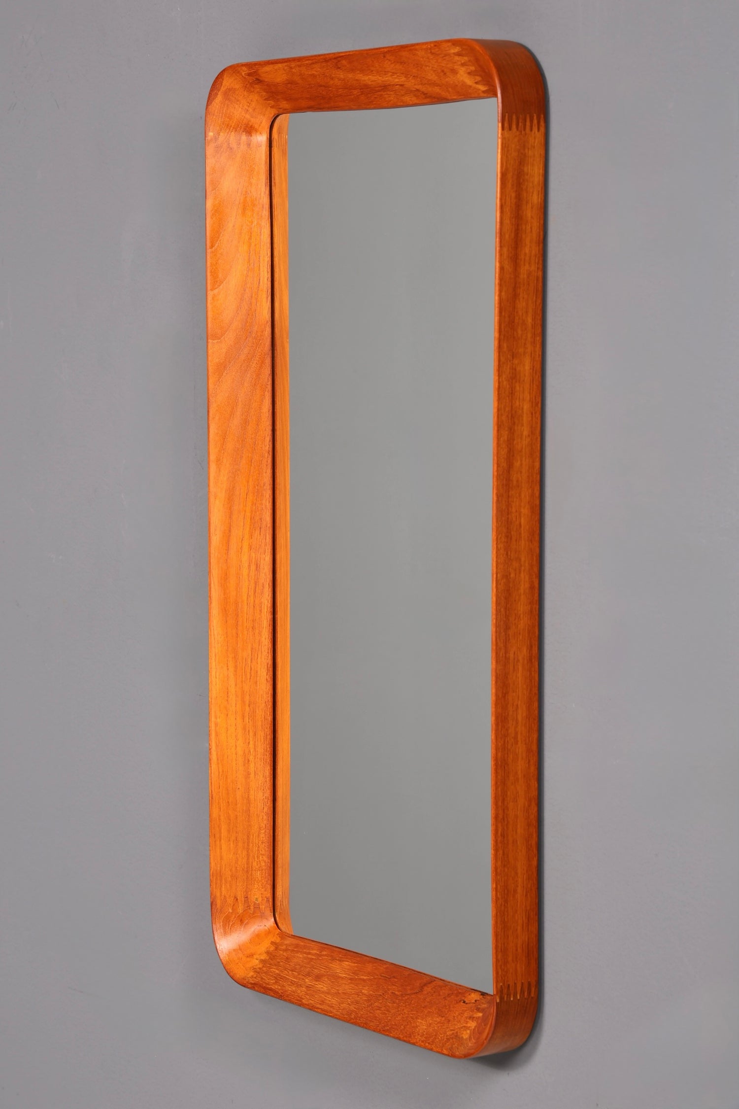 Wunderschöner Mid Century Spiegel Flur Wandspiegel Danish Design Spiegel Teak Holz Flurspiegel