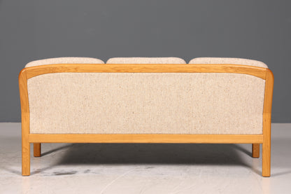 Wunderschönes Original Dyrlund Sofa Mid Century Couch echt Holz 3- Sitzer Canapé