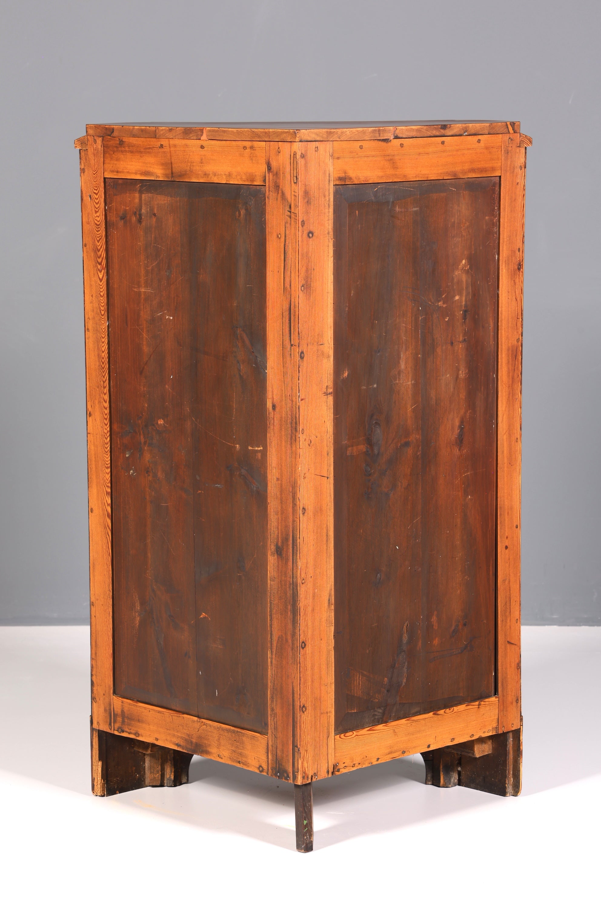 Beautiful Biedermeier corner cabinet, antique mahogany, circa 1860