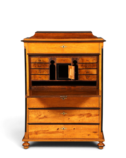 G614 Finish Cm Stilvoller Biedermeier Sekretär Louis Philippe Vertiko Antik Kommode Schreibkommode Office Desk (Kopie)